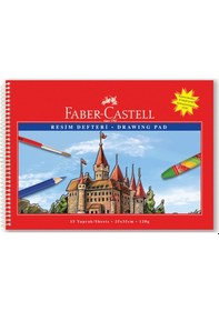 Resim Faber-Castell Karton Kapak Resim Defteri 25x35 Cm. 15 Yaprak 