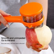 Resim 1 adet Meyve ve Sebze Soyucu Depolama Kutusu ile - Yivli Bıçak, Ergonomik Tutma Sapı, Kolay Soyma için Dayanıklı Plastik Mutfak Aracı - Yurt, Ev, Mutfak Kullanımı için İdeal, Mutfak Soyucu | Yivli Bıçak Soyucu | Ergonomik Tutma Sapı 