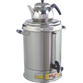 Resim (Lcs1) 6 Litre Lüks Semaver Makinesi Gümüş / Tek Ebat 