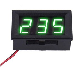 Resim Elektronikport-0.56" 0-30V 3 Kablolu Dc Yeşil Voltmetre 