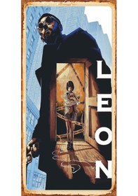 Resim leon mathilda sinema mini retro ahşap poster 