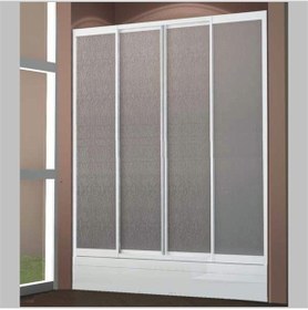 Resim İki Duvar Arası Orta Açılır Duşakabin Beyaz 