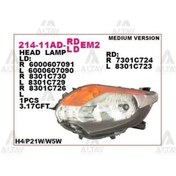 Resim Depo 214-11adr-ldem2 Ön Far Sağ- Siyah - Mitsubishi L200 15- Fiat Fullback 15- 
