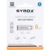 Resim Syrox Metal 8GB USB Bellek UM8 