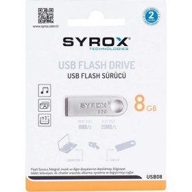 Resim Syrox Metal 8GB USB Bellek UM8 