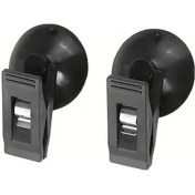 Resim Chuangyinshop 2 Adet Araç Emme Başlıklı Klips - Güneşlik Biletlik Araç Aksesuarları Siyah 