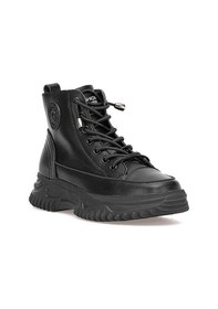 Resim Guja 25k310-13 Kadın Hakiki Deri Sneaker Bot Siyah Siyah 