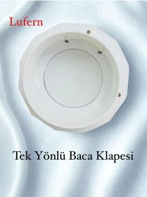 Resim Lufern Tek Yönlü Baca Klapesi Mutfak Sızdırmaz Contalı Çekvalfi Aspiratör Davlumbaz Kötü Koku Önleyici 