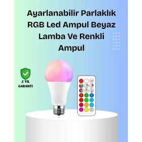 Resim Pileli Store Rgbw Teknolojili Akıllı LED Ampul, Zamanlayıcılı 