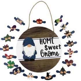 Resim Duvara Monte Ahşap Tabela Asma Panosu Manyetik Aksesuarlar Ev Cücesi Dekoru Kapı Etiketi Kolye Seti 