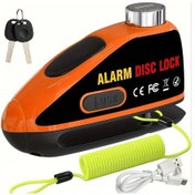 Resim Fochsia Mandallı Motor Alarm Kilidi Tangerine 110db Titreşim Sensörü Usb Type-c Hızlı Şarj 