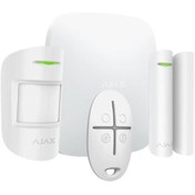 Resim AJAX Hub Kit \u002F StarterKitHub 9bölgeli (Zon) GSM+GPRS Kablosuz Alarm Seti KeyPad YOK BEYAZ 