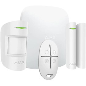 Resim AJAX Hub Kit \u002F StarterKitHub 9bölgeli (Zon) GSM+GPRS Kablosuz Alarm Seti KeyPad YOK BEYAZ 