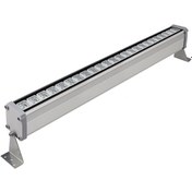 Resim 70 Cm Wallwasher Led Bina Dış Duvar Aydınlatma Yeşil Işık Gri 