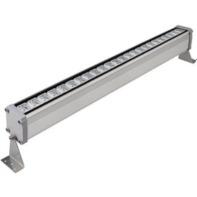 Resim 70 Cm Wallwasher Led Bina Dış Duvar Aydınlatma Yeşil Işık Gri 