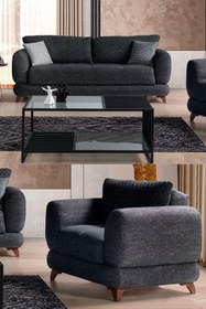 Resim Eymense Rodos Çekyatlı Koltuk Takımı 3 1 