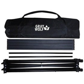 Resim Gray Wolf Alüminyum Deluxe Katlanır Kamp Masası Taşıma Çantalı Alm102 Siyah 