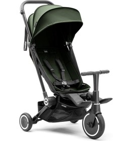 Resim SmarTrike Traveler Yeşil Bebek Arabası ve Bisiklet 