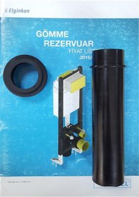 Resim Yapıtaşı Gömme-asma Rezervuar Atık Pis Su Gider Borusu 2li Siyah 