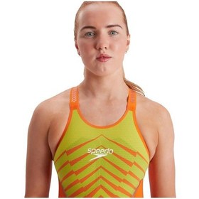 Resim Speedo Lzr Intent Sırtı Açık Kadın Yarış Mayosu (539617391) Siyah 