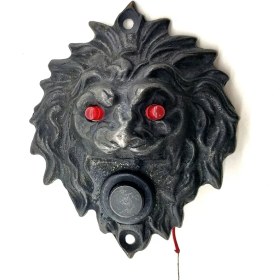 Resim Antika Tarz Dekoratif Pirinç Kapı Zili - 100X78 Mm, Oksit, LED Işıklı - Lisinya 