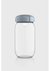 Resim Renga Rhea 1000 Ml Turkuaz Kapaklı Cam Kavanoz 131012 