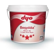 Resim Dyo Beşyıldız Silikonlu Mat İç Cephe Boyası 20 Kg Buz Gümüşü 
