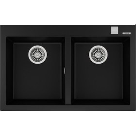 Resim Teka Forsquare 790 Tg Çift Hazneli Tegranite+ Eviye - Siyah - 115260014 