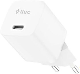 Resim ttec SmartCharger GAN 20W PD Seyahat Hızlı Şarj Aleti Beyaz 2SCG20 