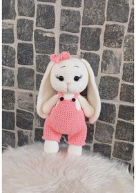 Resim Amigurumi Tavşan Oyuncak - 23 Cm Pembe 