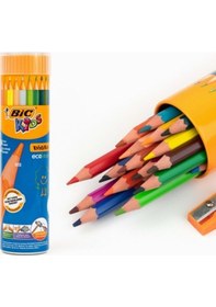 Resim Bic Evolution 24+1 Metal Tüp Kuru Boya Kalemi 