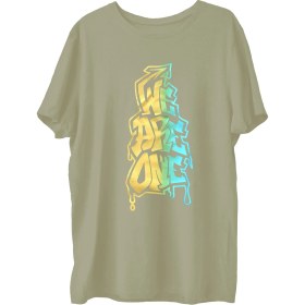 Resim Top Glory WEAREONE2X Baskılı Penye Boks Sporcu T-Shirt 
