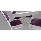 Resim Masa Sandalye Takımı Ihlamur Baba Ayak Model Mdf Tabla 100 Cm Açıl El Yapımı 