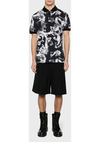 Resim Versace Jeans Couture Erkek Polo Yaka T Shirt 76gag6s0 Js286 899 Siyah 