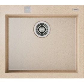 Resim Teka FORSQUARE 50.40 TG AVENA BEIGE Ankastre Kumanda Sifonlu Granit Eviye Bej 50 cm 115230007 