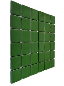 Resim MozaiKristaL Yaşam alanlarının tüm yüzeyleri için 50x50 mm Yeşil Cam Mozaik. ( 1 Kutu = 1 m2 Fiyatıdır ) 