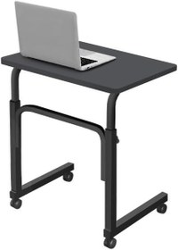 Resim Yükseklik Ayarlı Laptop Sehpası ve Çalışma Masası - Antrasit (Tekerli) 70x40 