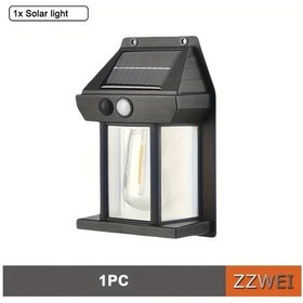 Resim Boatshop1 1pc 1 2 Adet Hareket Sensörlü Güneş Duvar Lambası Dış Duvarlar Bahçe Avlu Veranda Çit Garaj İçin Akıllı Kontrollü İndüksiyon Lamba Altın 