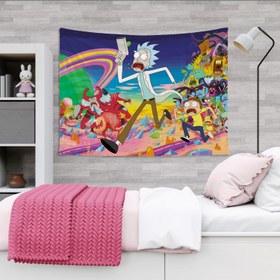 Resim Rick and Morty Duvar Örtüsü - 160 cm x 220 cm 