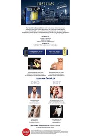 Resim Genel Markalar First Class Edt Erkek Parfüm, 100 Ml & Deodorant, 150 Ml 