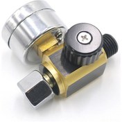 Resim Gajeena Alüminyum Alyuminyum Hava Basıncı Regülatörü - Yağ Su Ayırıcı Filtre - 0-10bar Ayar Aralığı - G1/4 Hexagonal Uç - Boya Sprey Makinaları İçin - Kaydırmaz Düğme - Hafif Tasarım 
