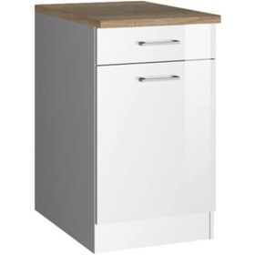 Resim Ares Mutfak Çekmeceli Alt Modül 60 Cm Beyaz 