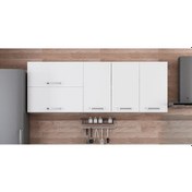 Resim Minar 200 Cm Mutfak Dolabı Beyaz 200-B1-Üst Modül Beyaz 