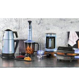 Resim Schafer Kea Elektro Mega Ev Aletleri 4 lü Set Mavi 