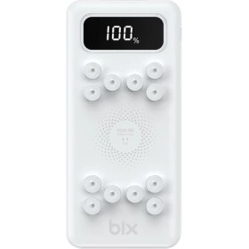 Resim Bix PB103 Wireless & Vantuzlu LED Göstergeli 10000MAH Quick Charge Çift Portlu Kablosuz Powerbank 