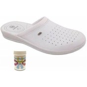 Resim Hintohu Gzr Unisex 4 Nokta Sabo Terlik Hastane Aşçı Iş TERLIĞI+50ML Topukçatlağı ve Nasır Giderici 