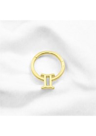 Resim Glorria Altın İkizler Burcu Halka Helix Piercing Altın 