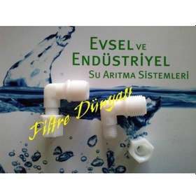 Resim Filtre Dünyası Su Arıtma 3/8 Pompa Dirsek 1/4 Somunlu 