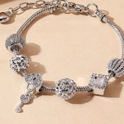 Resim 1 adet şık aşk anahtarı kolye bilezik, kadınlar için ziyafetler, partiler ve tatil hediyeleri uygun takı 