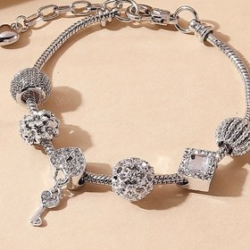 Resim 1 adet şık aşk anahtarı kolye bilezik, kadınlar için ziyafetler, partiler ve tatil hediyeleri uygun takı 